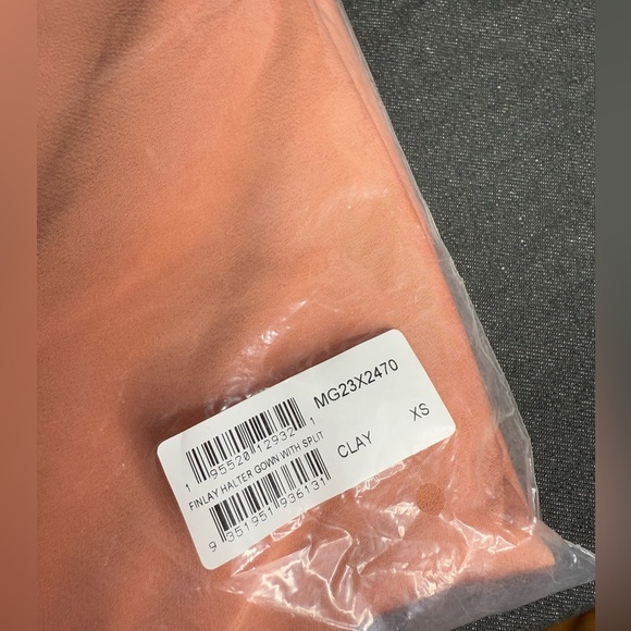 MinkPink - Finlay Halter Maxi Gown Dress - Clay - XS NWT - Picture 7 of 8